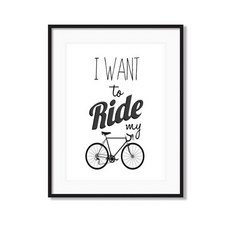 北歐自行車海報相框_BICYCLE