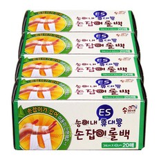 송이내 유니센스 휴대용 손잡이롤백 34 x 42 cm, 20매 x 4개, 4개