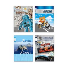 10 個基本筆記公告, 男孩(藍色), 20本