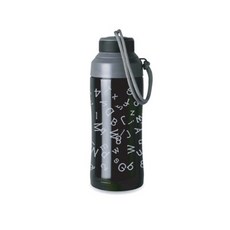 에스비조이 휴대용 스포츠 보냉보온물통 SB-380SC, 블랙알파벳, 1개