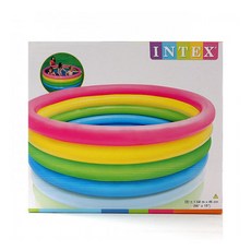 인텍스 레인보우 원형 풀장, 혼합 색상, 1개