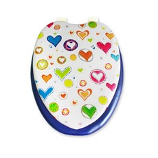 한솔PS 하트변기커버(O형), 혼합 색상, 1개