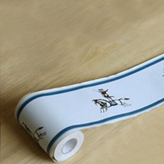 아리코 포인트띠벽지 승마, 블루