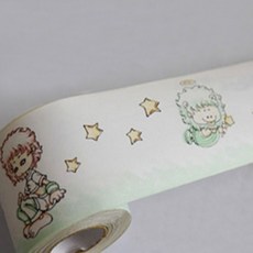 아리코 포인트띠벽지 소녀와 천사, 아이보리