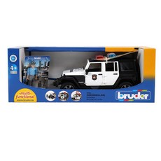 bruder 吉普 盧比肯 警車 BR02526, 1個, 混合顏色