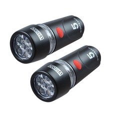 칠성윤업사 자전거 헤드라이트, 혼합색상, 2개