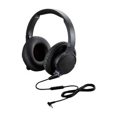 ELECOM Live&Powerful立體聲露天耳機 EHP-OS200BK-G, 黑色的