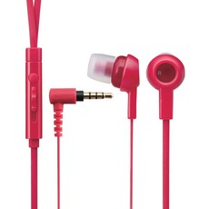 ELECOM 水果免持扁線耳機, 紅色, EHP-CS3520RD-G