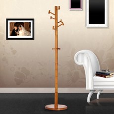 모아모아 심플 원목 망치옷걸이 커피, 1개