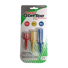 Pride GolfTee PTS毛刷高爾夫球座 3入組 PGTB223, 紅色 + 黃色 + 藍色, 1組