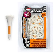 Pride Sports 功能性高爾夫球球座 EV11230 30入, 白色 橘色