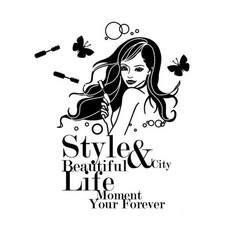 꾸밈 뷰티풀걸, 블랙, 70 x 81 cm