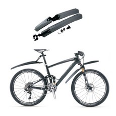 iguana DH MTB 自行車擋泥板, 灰色