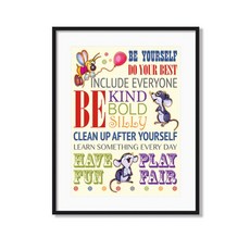 兒童房室內裝飾道具相框, 遊戲室1