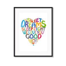 兒童房夢想室內擺飾相框, 甜的