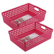 이노마타 수납 바스켓 B5형 4573, 핑크, 2개