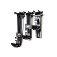 WINDOW DRESS 10cm 長度可調支架 窗簾桿用 35mm 短版調節用, 黑色