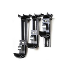 윈도우드레스 25mm 커튼봉용 길이조절브라켓 10cm 긴조절용, 블랙, 1개