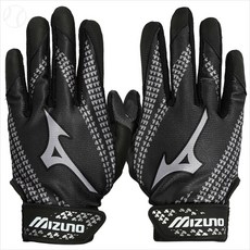 미즈노 330273 9090 Y.FRANCHISE 배팅장갑 유소년용, 검정, 1개