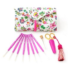 니트러브 튤립 에티모 부케 코바늘 세트, 핑크, 1개