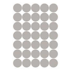 슬로우드로잉 데코스티커 심플도트C, 라이트그레이