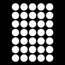 슬로우드로잉 포인트스티커 심플 도트 D, 화이트