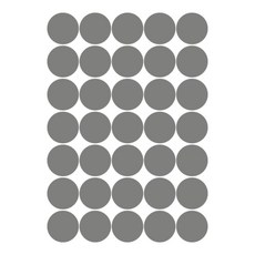 슬로우드로잉 데코스티커 심플도트C, 다크그레이