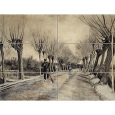 앙상한 가지들만 남은 겨울의 가로수길 Scenery-364, 6장, 1개