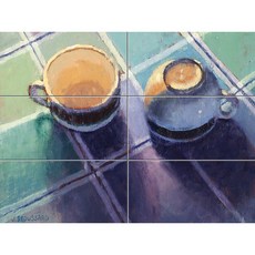 상반된 두개의 찻잔 Static-388, 6장, 1개
