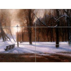눈이 소복히 쌓인 가로수길 Landscape-493, 6장
