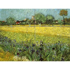 빈센트 반 고흐 Field with Flowers Near Arles Scenery-460, 6장