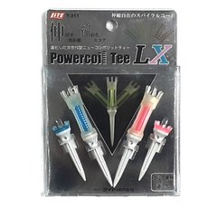 Lite Golf Power Coil 高爾夫球釘 4入組, 藍色 + 粉紅色, 1套