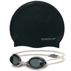 스피도 JUNIOR SWIM SET 아동수경 SGJ-SA180, 블랙, 1개