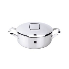 sambonet 雙耳不鏽鋼醬鍋+鍋蓋組, 20厘米