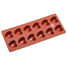 sambonet 矽膠心形12格模具, 紅色