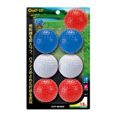 R7 LITE 空心揮桿練習球，6 件套, 紅、藍、白