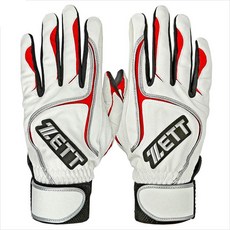 ZETT BGK-520 배팅장갑 ZE135MBJBG005, 흰색,빨강, 1개