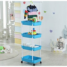 입키즈수납바구니4단, 블루, 1개