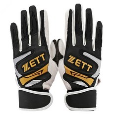 ZETT BGK350 배팅장갑 ZE135MBJBG004, 검정,흰색, 1개