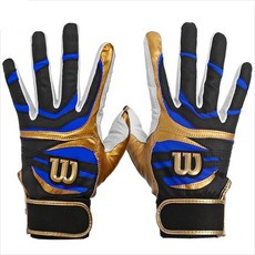 WILSON WB4000BB 배팅장갑 WI145MBJBG005, 검정,파랑, 1개
