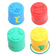 Melissa&Doug 美國瑪莉莎 海洋動物沙玩杯布洛克套組, MD6424