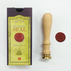 가일아트 체리우드 알파벳코인 씰도장세트 (해당씰스티커부착), 2p (씰 1p, 코인 G 1p) + 종이케이스, 1개