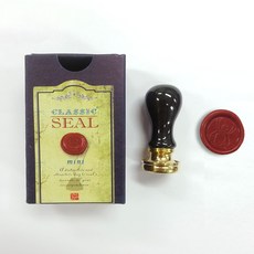 佳日藝術 黑色多功能陶瓷 精美封蠟幣印章組 (附封蠟貼紙), 手柄+封蠟頭37款+紙盒, 1個