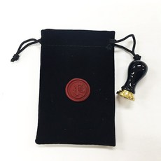 Kailart 迷你陶瓷字母硬幣印章畫套組（附相應印章貼紙）, 2p（印章1p，硬幣F 1p）+天鵝絨袋, 1套