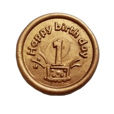 佳日藝術 封蠟貼紙 金色 一般款, 圖案 19（密封貼紙 12p）, 1個