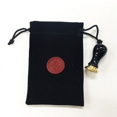 Kailart 迷你陶瓷字母硬幣印章畫套組（附相應印章貼紙）, 2p（印章1p，硬幣E 1p）+天鵝絨袋, 1套