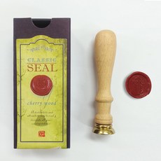 Kailart Cherrywood 漂亮印章硬幣印章畫套組（附對應印章貼紙）, 手柄+封蠟頭18款+紙盒, 1組