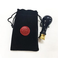 佳日藝術 精美封蠟幣印章組 (附贈對應封蠟貼紙), 2p（陶瓷印章1p，硬幣47 1p）+絨布袋, 1個