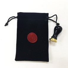 Kailart 迷你陶瓷字母硬幣印章畫套組（附相應印章貼紙）, 2p（印章1p，硬幣Q 1p）+天鵝絨袋, 1套