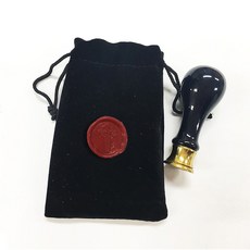 佳日藝術 精美封蠟幣印章組 (附贈對應封蠟貼紙), 2p（陶瓷印章1p，硬幣18 1p）+絨布袋, 1個